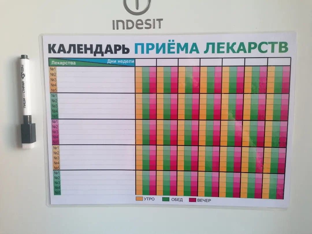 Как составить график приема таблеток и наладить режим лечения
